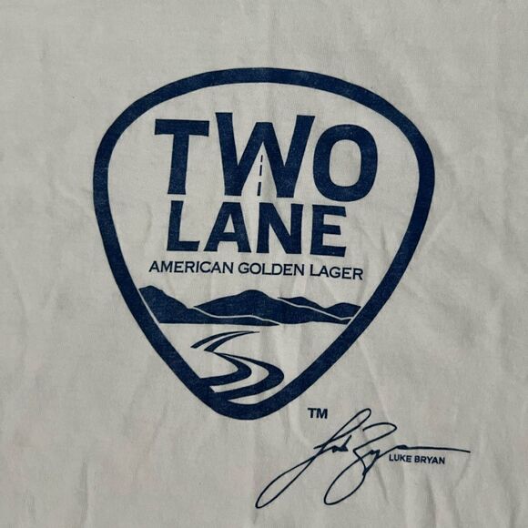 Luke Bryan Two Lane American Golden Lager Shirt 2XL - Picture 3 of 3